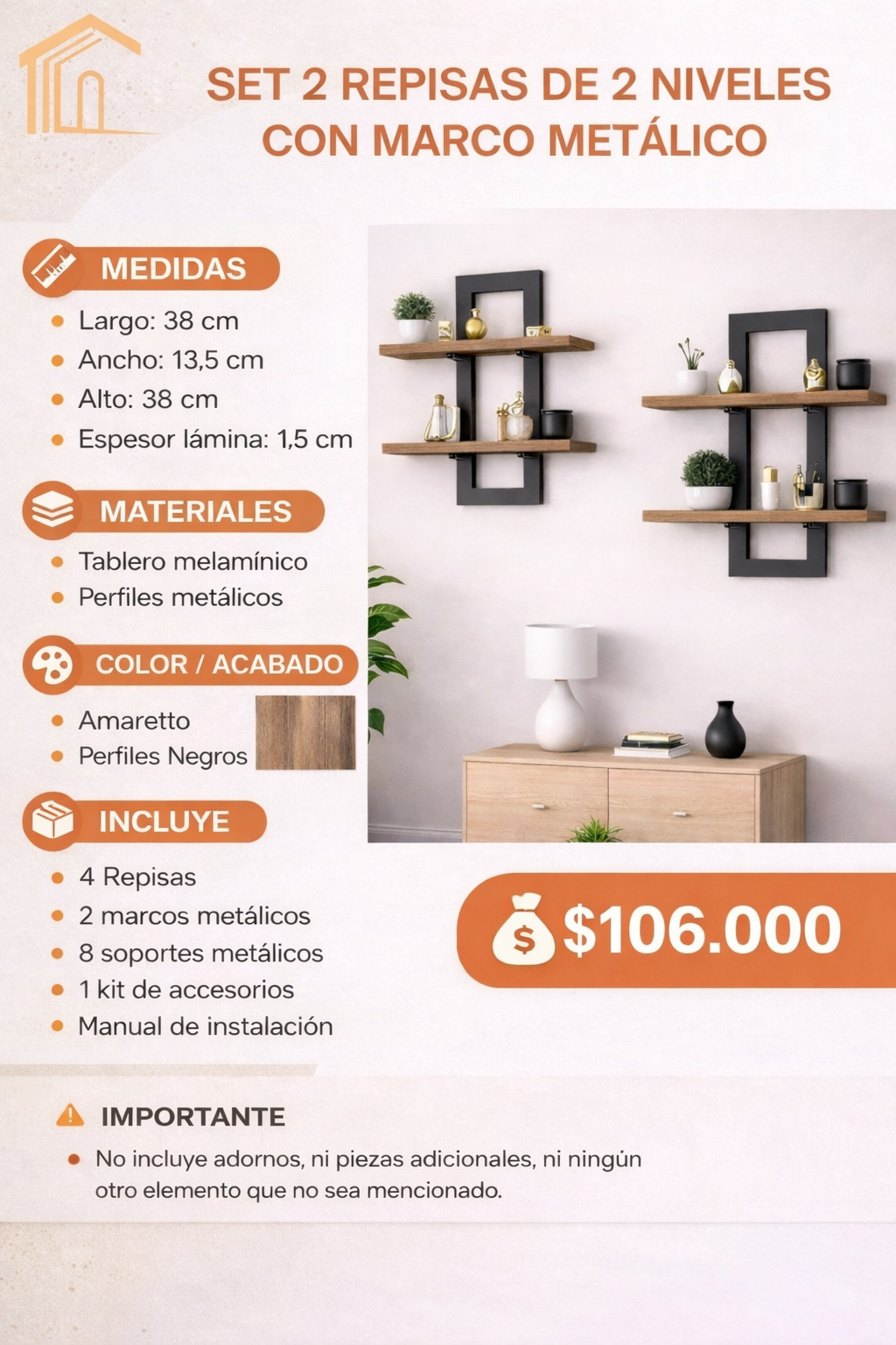 Repisa Flotante Dual - Image 2